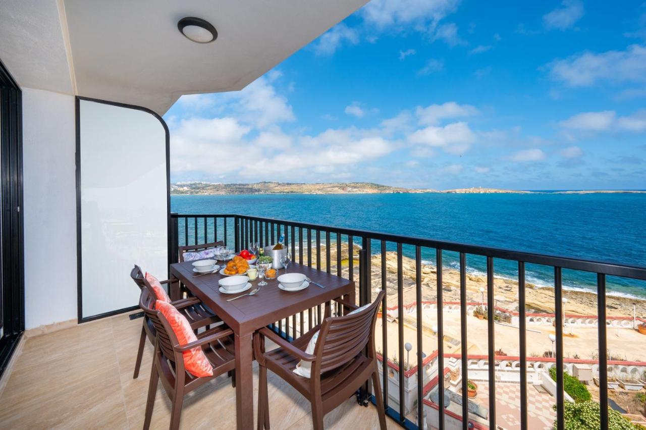 סיינט פול ביי Islet Promenade Seafront Apartment With Large Corner Terrace By Getawaysmalta מראה חיצוני תמונה