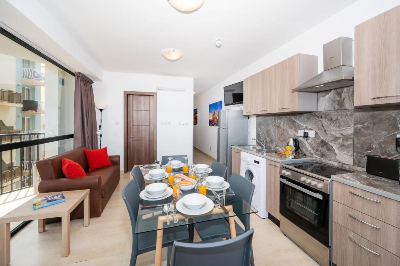 סיינט פול ביי Islet Promenade Seafront Apartment With Large Corner Terrace By Getawaysmalta מראה חיצוני תמונה