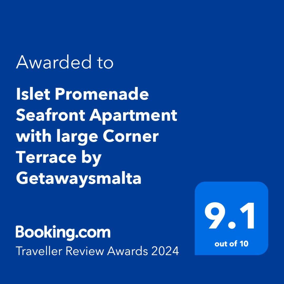 סיינט פול ביי Islet Promenade Seafront Apartment With Large Corner Terrace By Getawaysmalta מראה חיצוני תמונה