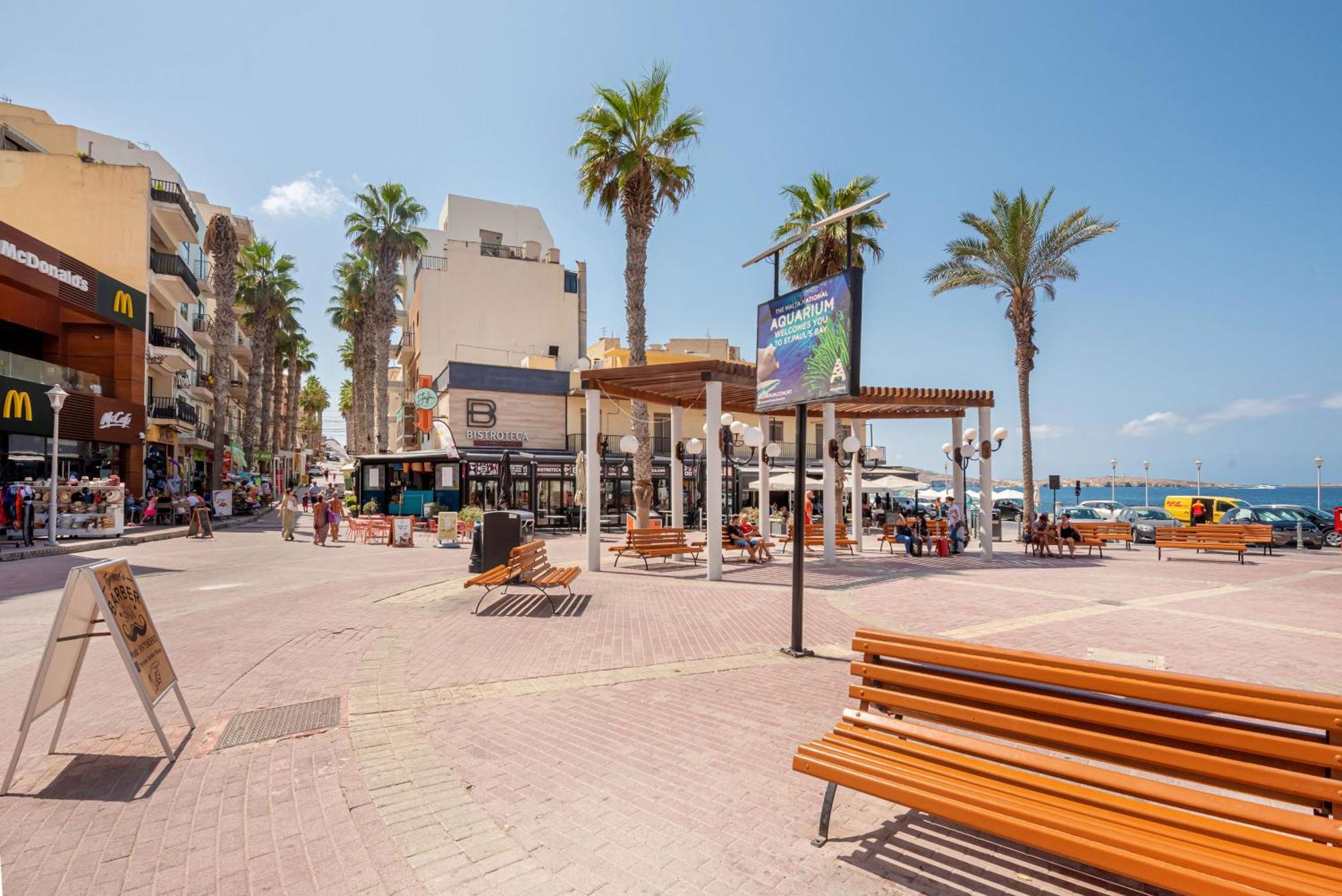 סיינט פול ביי Islet Promenade Seafront Apartment With Large Corner Terrace By Getawaysmalta מראה חיצוני תמונה