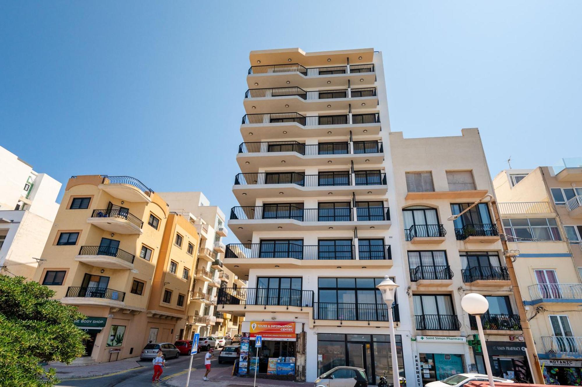 סיינט פול ביי Islet Promenade Seafront Apartment With Large Corner Terrace By Getawaysmalta מראה חיצוני תמונה