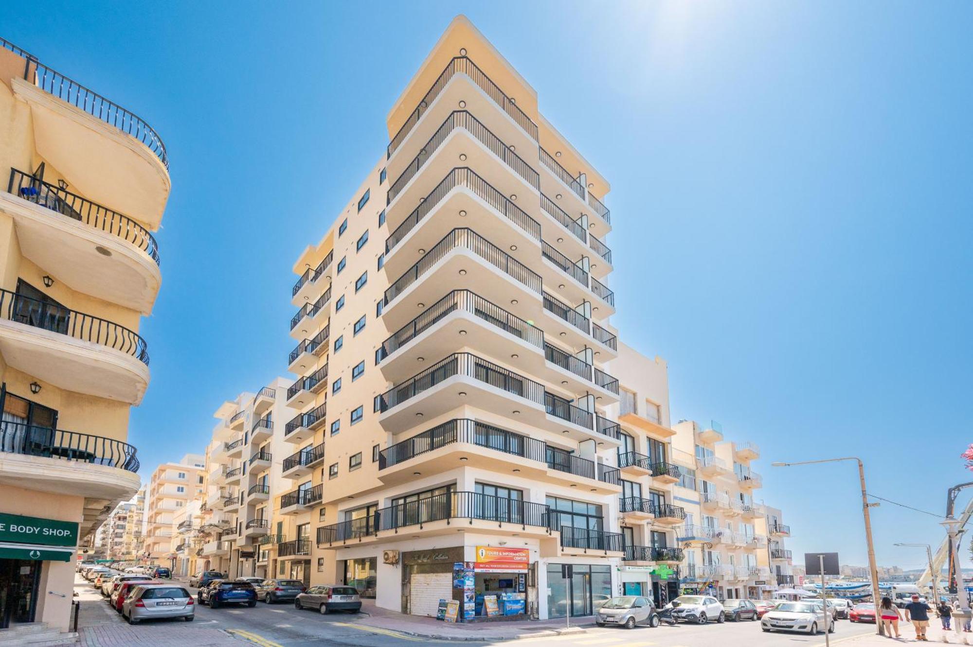 סיינט פול ביי Islet Promenade Seafront Apartment With Large Corner Terrace By Getawaysmalta מראה חיצוני תמונה